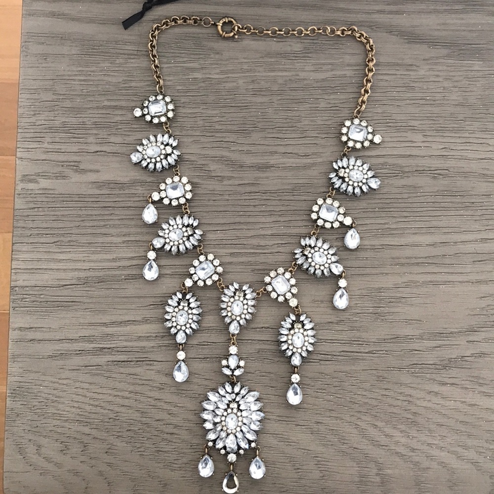 J crew rhinestone necklace